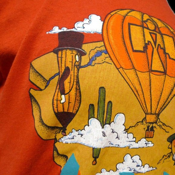 80s - 90s Arizona balloon festival souvenir T-shirt . XL . made in Arizona - Picture 5 of 6